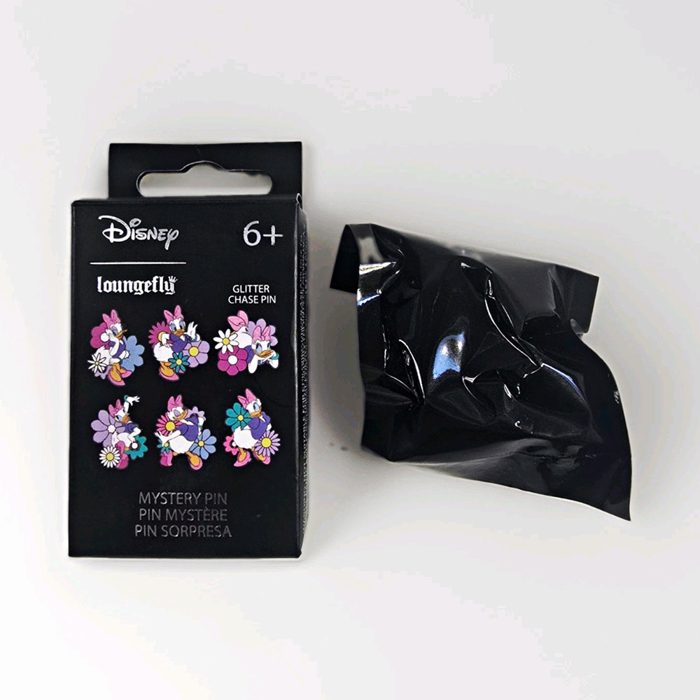 Loungefly Disney Daisy Duck Flowers Mystery Pin Glitter Feature Single Sealed!